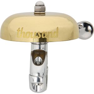 thousand Fahrradklingel Wimpel, messingfarben, Glocke, Retro Design