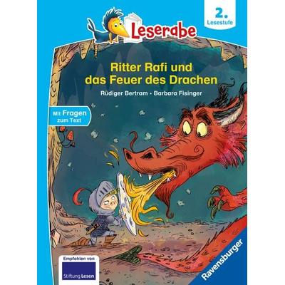 Leserabe 2. Lesestufe - Ritter Rafi und das Feuer des Drachen, Gebundene Ausgabe von Rüdiger Bertram, Ravensburger Verlag GmbH, 978-3-473-46396-1