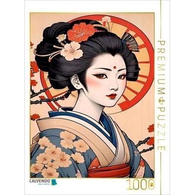 CALVENDO Puzzle Eine japanische Geisha | 1000 Teile Lege-Größe 64x48cm Foto-Puzzle für glückliche Stunden