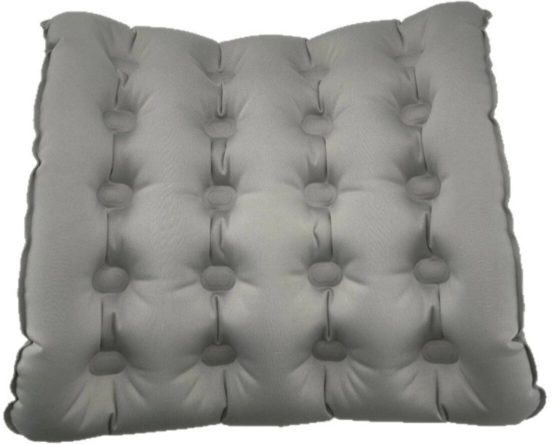INF 3D aufblasbares Sitzkissen für Büro & Zuhause – Auf Knopfdruck aufblasbar, TPU Druckentlastung, Faltbar und Tragbar Grau