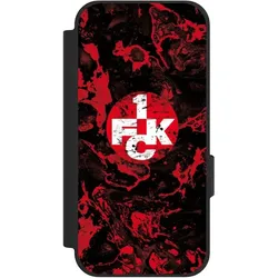 Nivocase Klapphülle für Google Pixel 10a Handyhülle aus Kunst Leder NIVOflip schwarz 1. FC Kaiserslautern (Google Pixel 10a), Smartphone Hülle, Schwarz