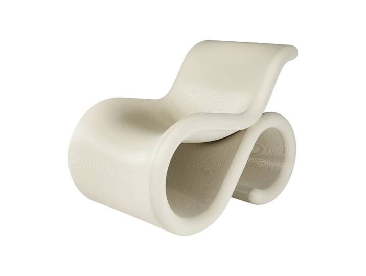 Crème Atelier Éclair chair Loungesessel Creme
