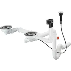 Hansgrohe Automatische Ab- und Überlaufgarnitur Doppelbecken Granit D17-11, 43938000 43938000
