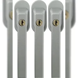 ABUS FG110 abschließbarer Fenstergriff 3er Set- silber