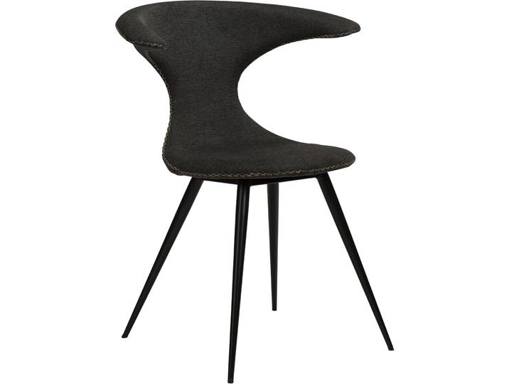 DAN-FORM Stuhl 2er-Set Flair schwarz Stoff