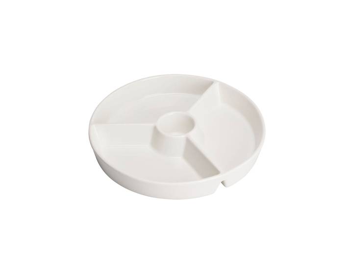 Servierschale Porzellan 25 cm weiss