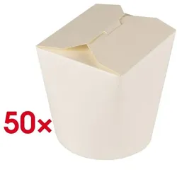 Papstar Einweg-Pasta-Boxen »pure«, 950 ml, 50 Stück weiß, 10.5x11x9.3 cm