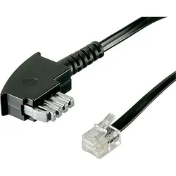 Goobay TAE-N Anschlusskabel 3m,sw,St/St 50951