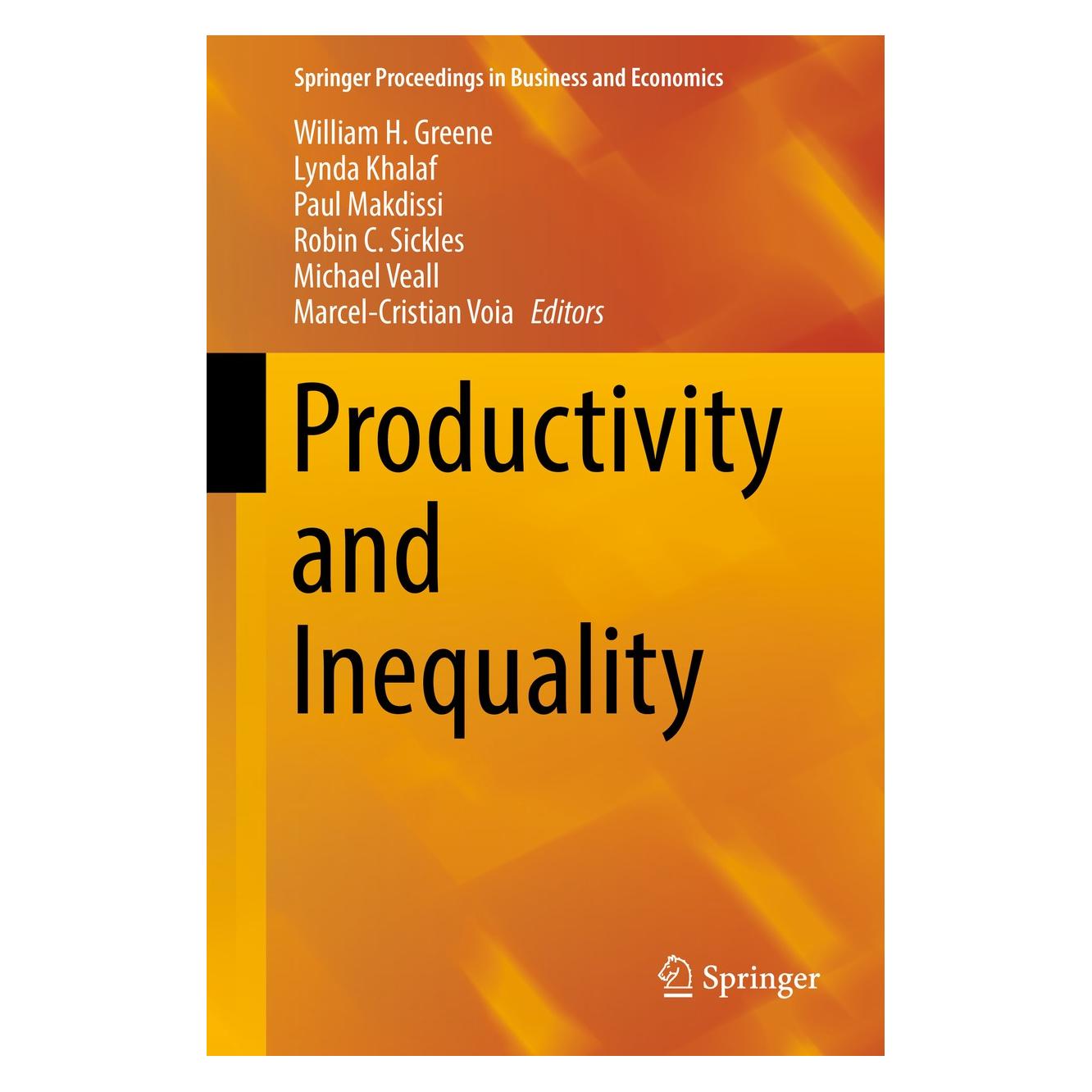 Springer Productivity and Inequality (9783319686776)