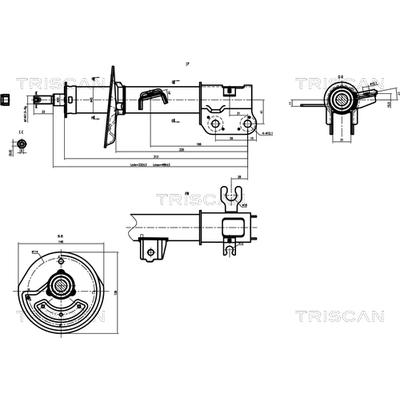 TRISCAN Stoßdämpfer 8705 21101 für CHEVROLET