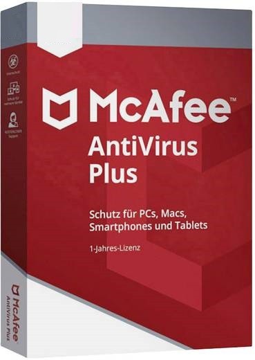 McAfee Antivirus Plus 2026 3 Geräte 1 Jahr MAV00GNRXRDD