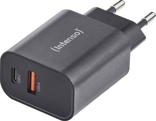 Intenso W30AC black Adapter 30 W USB-A, USB-C Schwarz