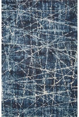 Kas Rugs Madison Midnight Abstract Microfiber Shag Area Rug