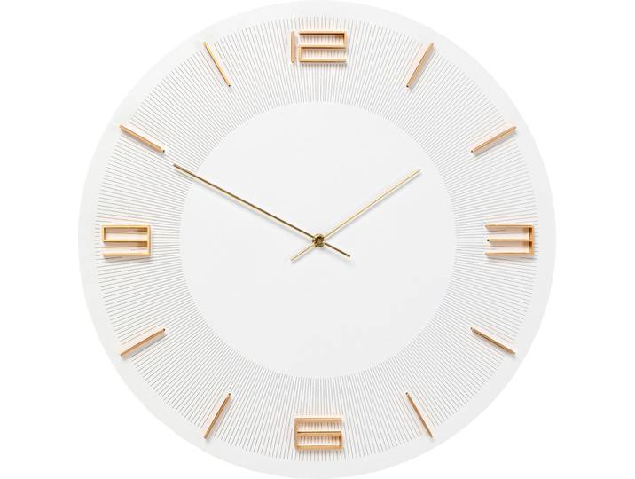 Wanduhr KARE DESIGN Leonardo Ø49cm , weiss (weiß), B:48,5cm H:48,5cm T:1,1cm, Wanduhren, Wanduhr, in verschiedenen Farben