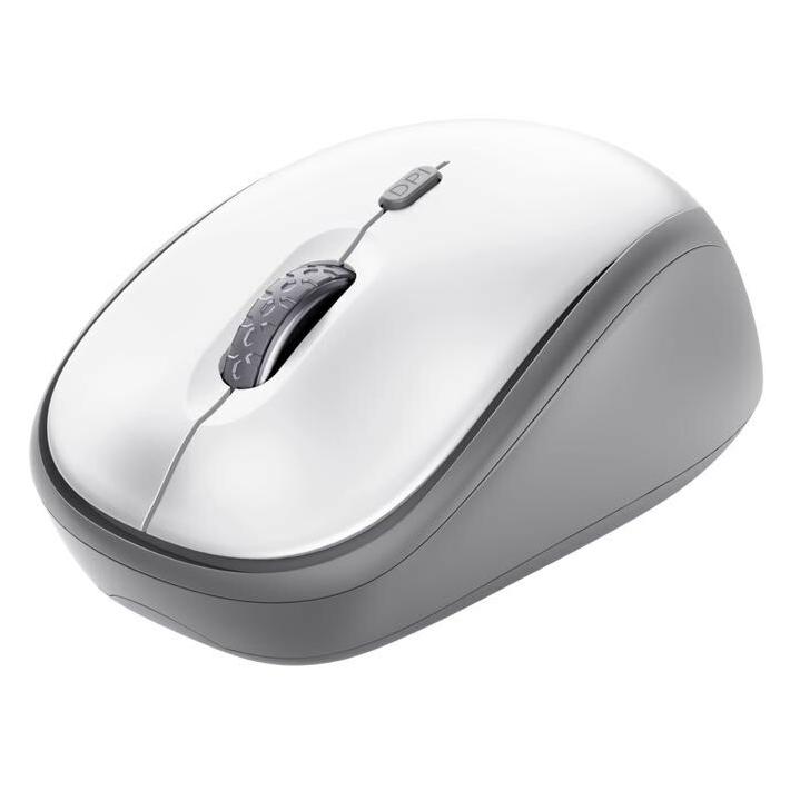 Trust Computer mouse Datorpele Yvi+ Silent White (Kabellos) (25513)
