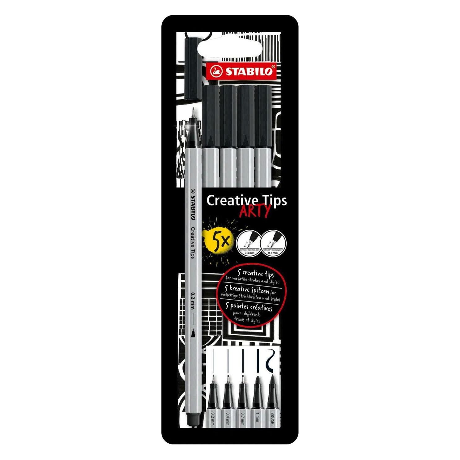 Stabilo Fineliner Creative Tips Arty (5x) (89/5-1-20)