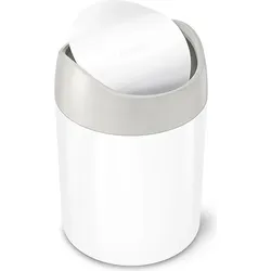 Simplehuman Badezimmer-Abfallbehälter 1,5 l weiß