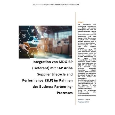 Handbuch für die Integration von MDG-BP (Lieferant) mit SAP Ariba Supplier Lifecycle and Performance (SLP) im Rahmen des Business