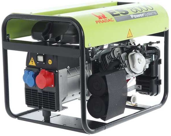 Pramac ES 8000 - Generatore di corrente con AVR 6.6 kW - Continua 6.6 kW Trifase