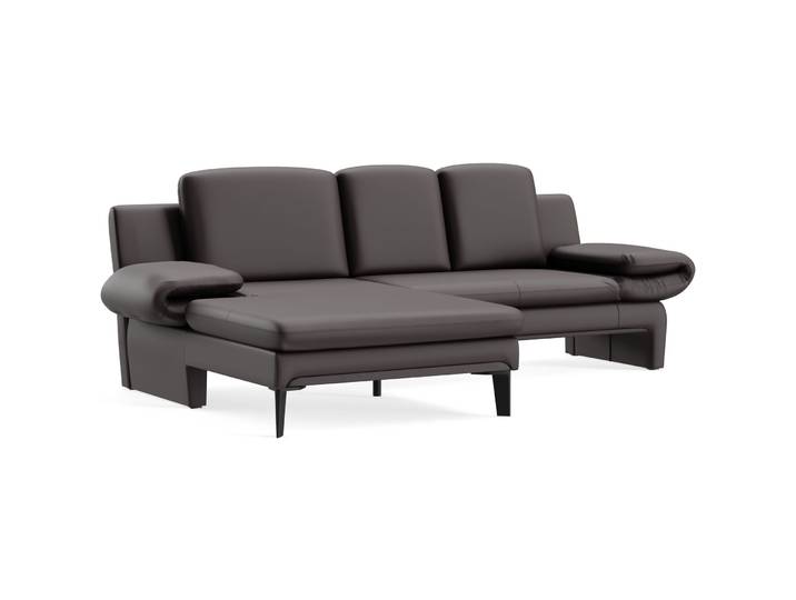 Stilvolles Ecksofa Astra Stoff espresso B 321 cm T 168 cm - Farbe: Touch - 821 espresso - Möbel Konfigurator: Traummöbel individuell zusammenstellen -