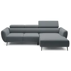 Ecksofa Alisson Stoff Graphite