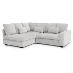 ECKSCHLAFSOFA Ramo mit Bettkasten, Topper gratis, Beige, links