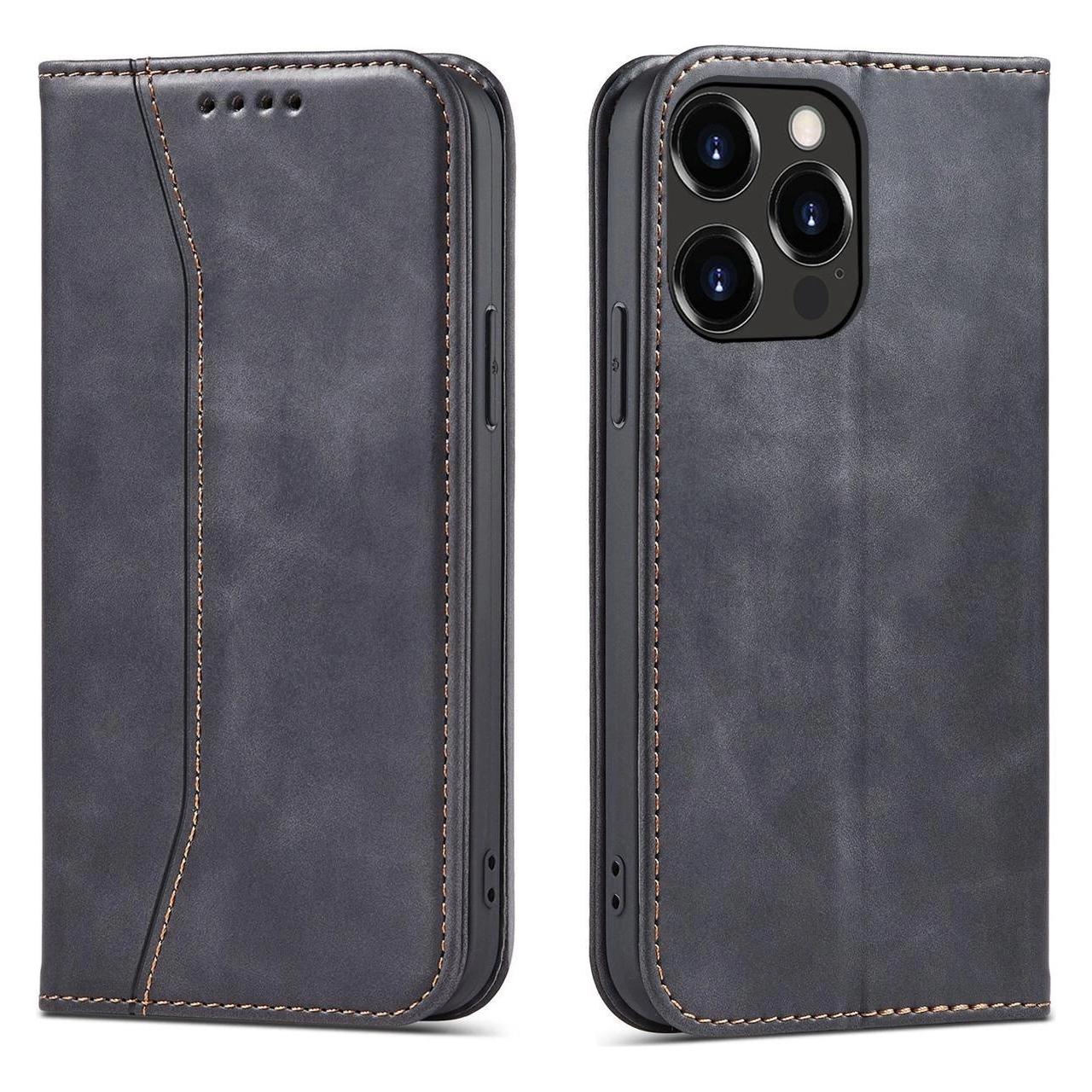 Hurtel Magnet Fancy Case case for iPhone 14 Pro flip cover wallet stand black (Apple iPhone 14 Pro) (1404978613)