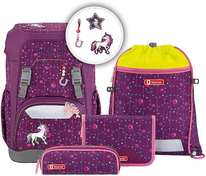 STEP BY STEP Schultaschen Set 5tlg Giant Dreamy Unicorn EG