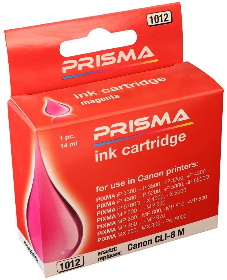 PRISMA 1012 Druckerpatrone für Canon Tintenstrahldrucker, magenta, 14 ml