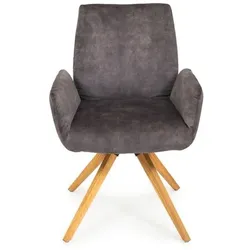 Stuhl Kapstadt Stoff Dark Grey