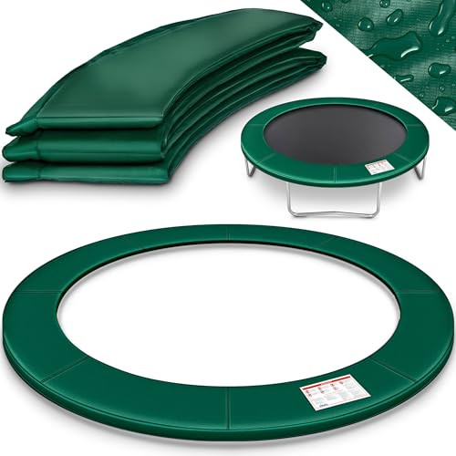 KIDUKU randafdekking voor trampoline, slijtvast en 100% uv-bestendig, Groen, Ø 244 cm