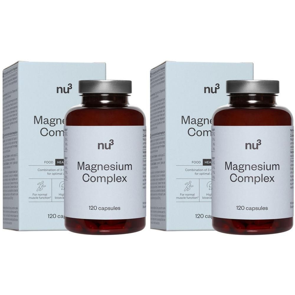 nu3 Premium Magnesium Komplex Doppelpack 2x120 St Kapseln