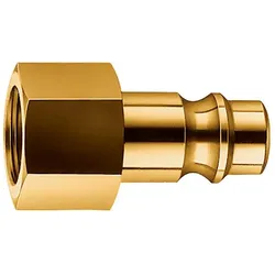 EWO, Schlauchanschluss + Schlauchverbinder, Stecknippel Messing Stecker DN 7,2 Innengewinde G 1/2 ′′