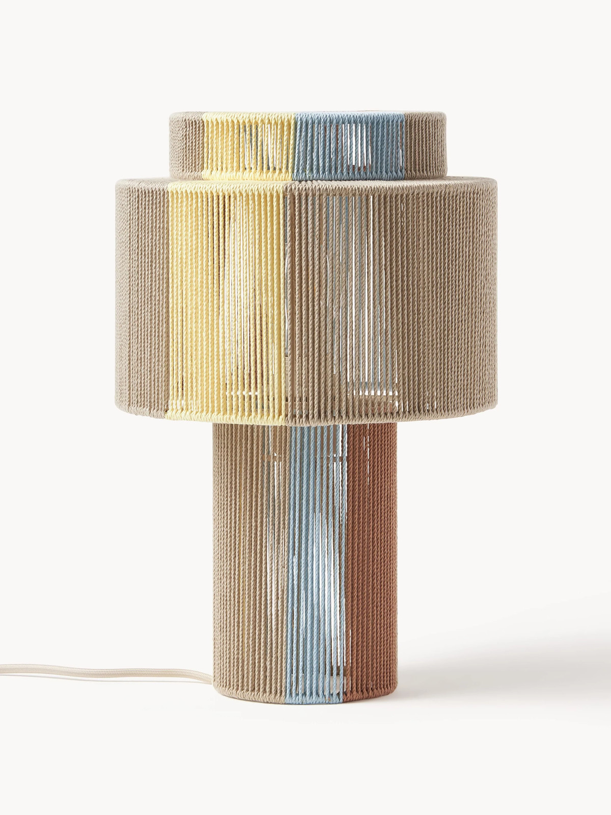Westwing Collection Tafellamp Lace van linnen draden