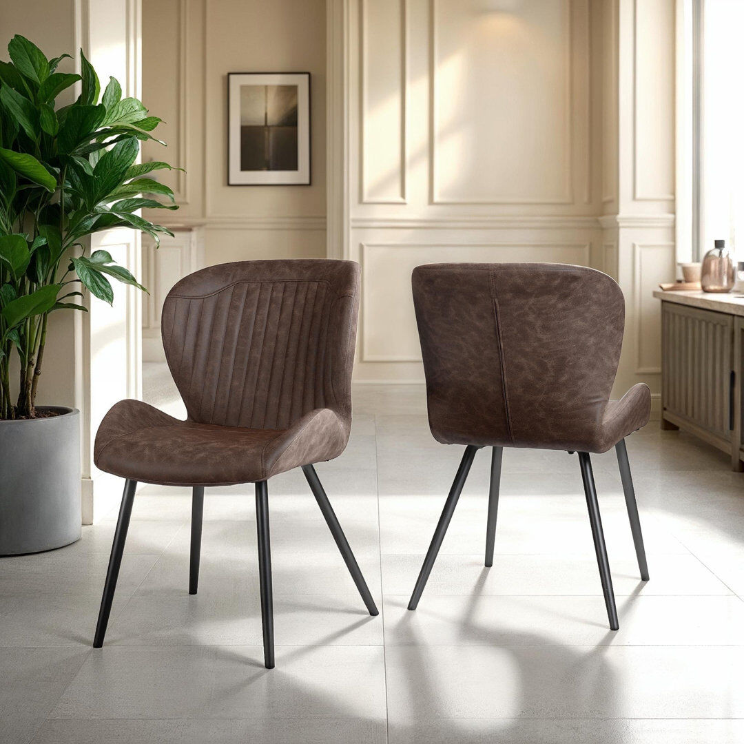 Rio Alexsandra Dining Chair Brown 90.5cm H X 51cm W X 62cm D