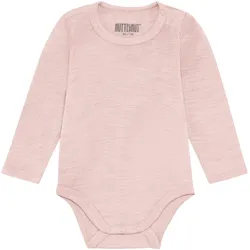 Huttelihut Body langarm Wolle/Seide, rosa, 62