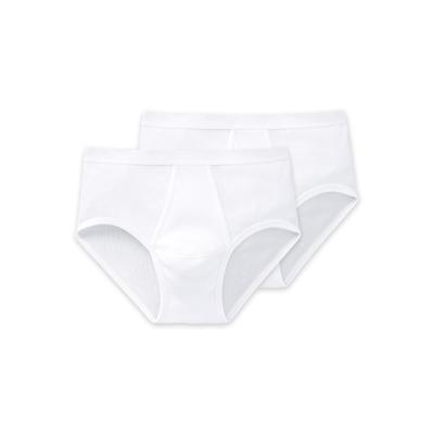 Slip SCHIESSER "Slip Original Classics 2er Pack", Herren, Gr. XL, weiß, Obermaterial: 100% Baumwolle CO., Unterhosen Slip