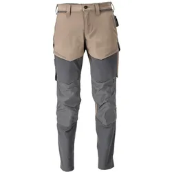 MASCOT Herren Hose mit Knietaschen CUSTOMIZED Dunkel Sandbeige / Anthrazitgrau 60 - 22379-311-5689-90C60 - Dunkel Sandbeige / Anthrazitgrau