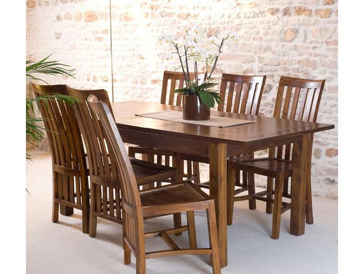 Table repas + allonge 160/200cm LOLA