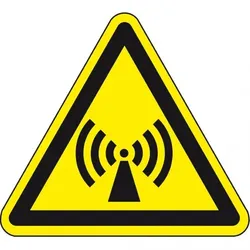 Dreifke® Warnschild Warnung v. n. ionisierender Strahlung, ASR/ISO, Kunststoff, SL 200mm