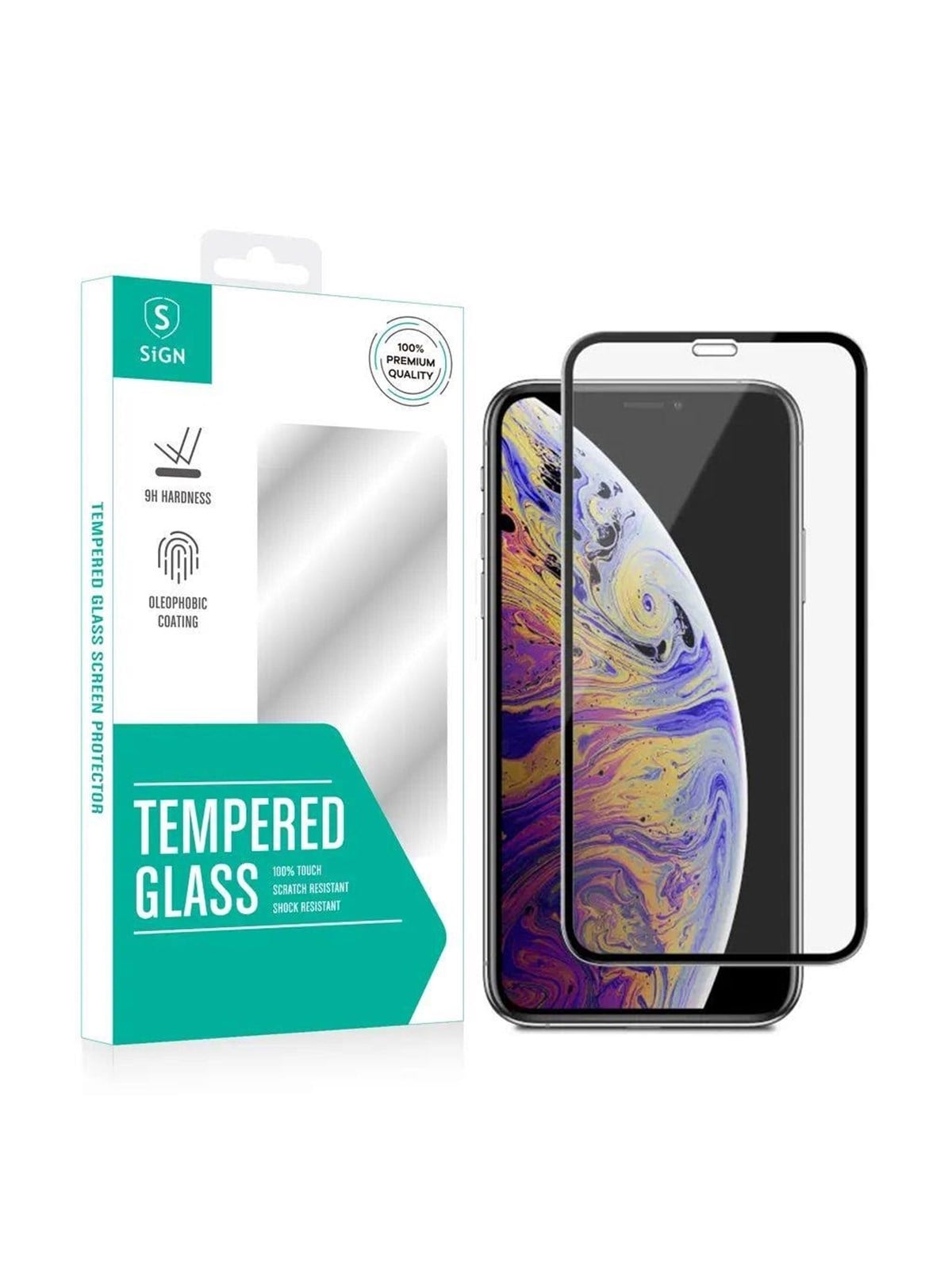 SiGN iPhone 11 Pro-X-XS Full Cover Screen Protector Tempered Glass