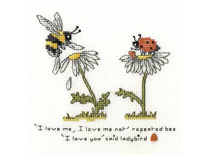 Bothy Threads Cross Stitch Kit - Love Me, Love Me Not