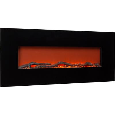 KlarsteinLausanne Long Elektrischer Kamin 1600W 2 Heizstufen 128 cmSchwarz