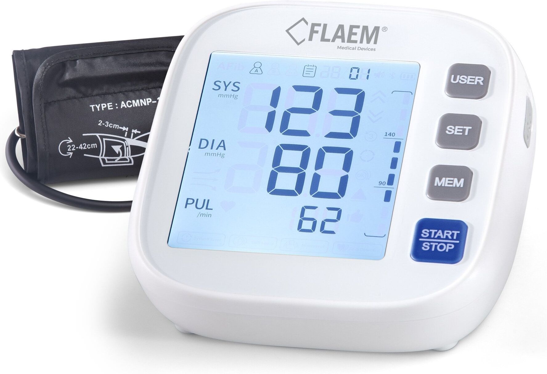 Misuratore pressione Flaem SFG69 SFIGMOLIFE Evo White