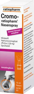 ratiopharm GmbH CROMO-RATIOPHARM Nasenspray konservierungsfrei 15 ml 04952619