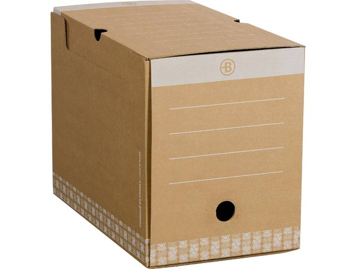 Lot de 20 - Boîte archives Carton Bruneau - Dos 20 cm - Brune - Boîtes archives standards - Bruneau