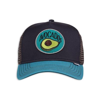Trucker Cap DJINNS "Djinns HFT Cap Food Avocados", Herren, Gr. onesize, navy, 100% Baumwolle, Caps