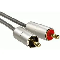 Hama 80864 Verbindungskabel AluLine Klinkenst. 3,5 mm, stereo