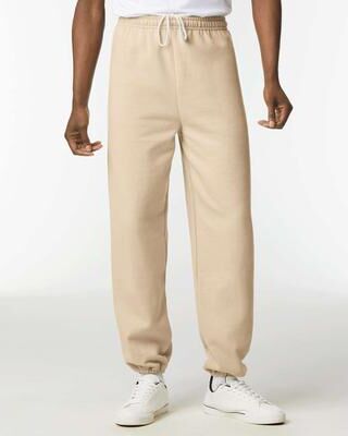 Gildan G182 Heavy Blend Sweatpants in Sand size 3XL   Cotton Polyester 18200, G18200