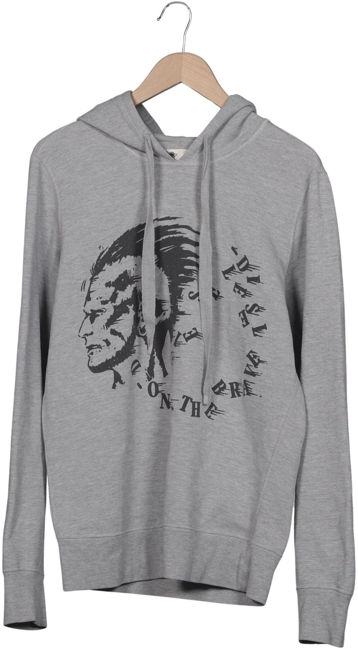 Diesel Herren Kapuzenpullover, Grau, Gr. L, kein / Etikett - Second Hand